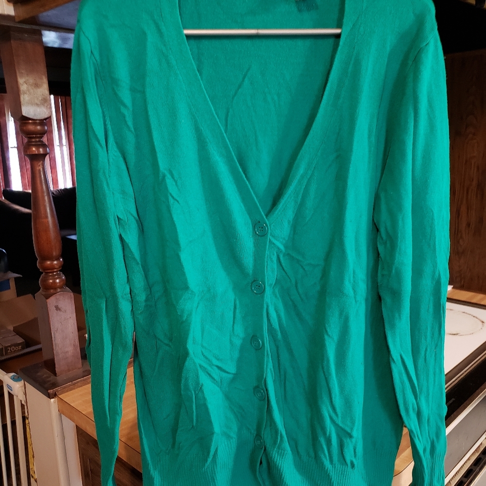 Alloy green cardigan XXXL